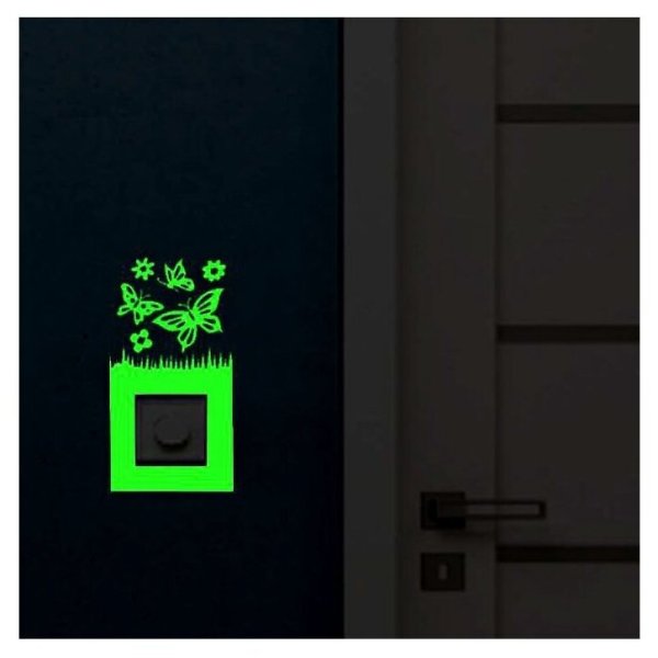 Люминесцентные наклейки на выключатели