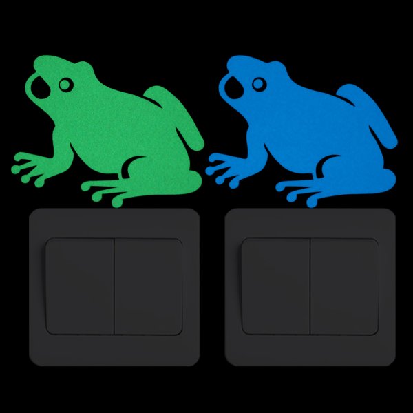 Светящиеся наклейки на выключатели и розетки