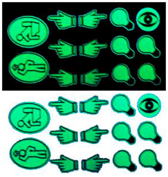 Люминесцентные наклейки на выключатели