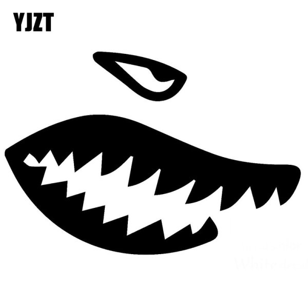 Акульи зубы на прозрачном фоне