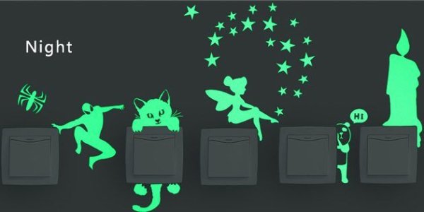 Люминесцентные наклейки