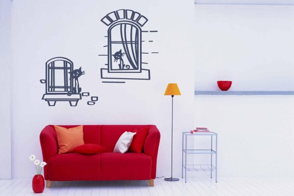 Наклейки на стену