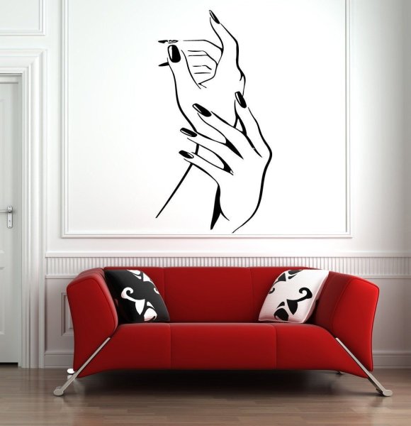 Виниловые наклейки в интерьере