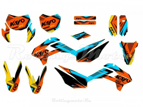 Наклейки на питбайк Kayo 125 KRZ