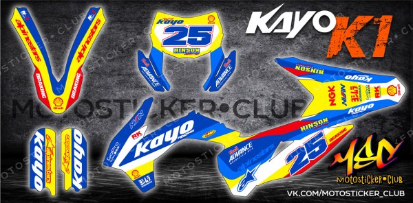 Наклейки на питбайк Racer 125