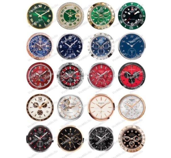 Циферблаты наручных часов для печати