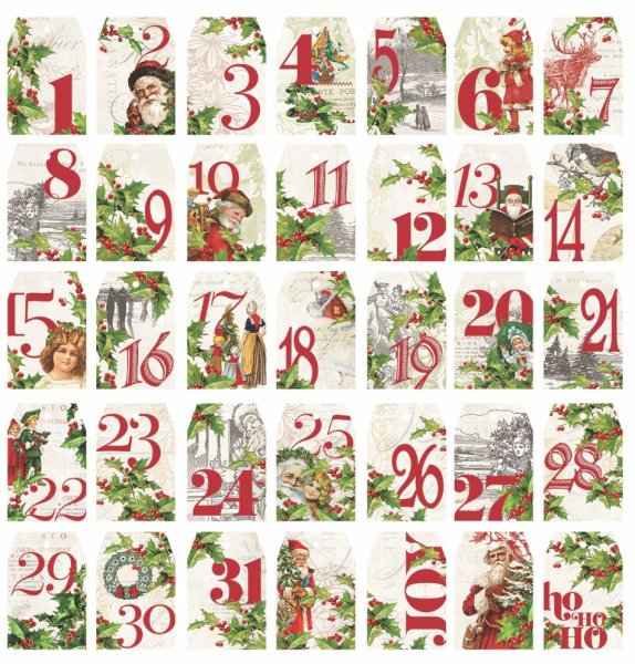 Числа для адвент календаря