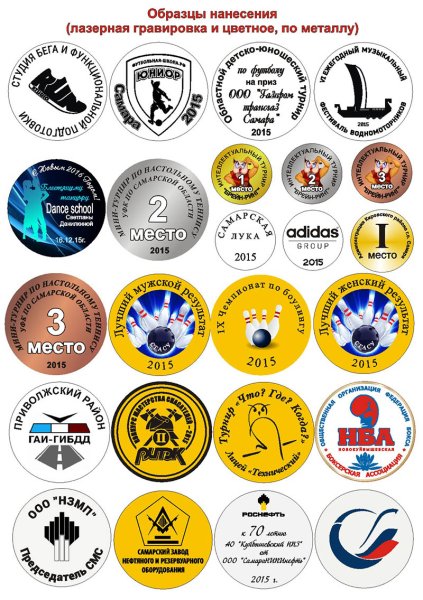 Наклейка на медаль