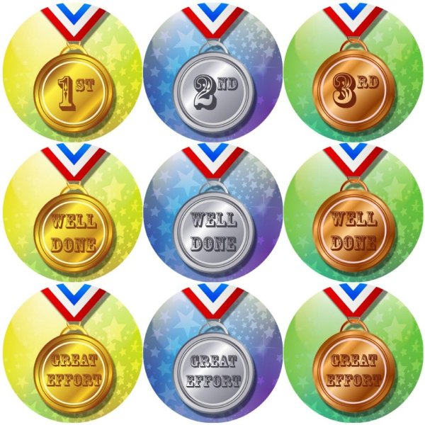 Наклейка на медаль