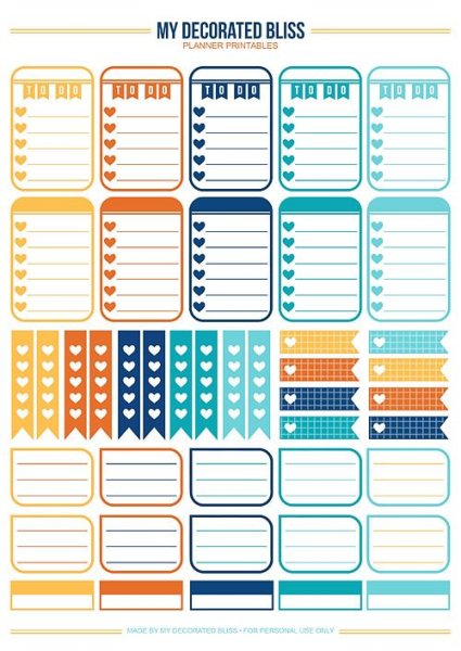 Стикеры для ежедневника