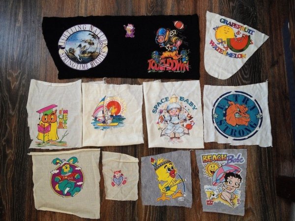 Наклейки на одежду утюгом