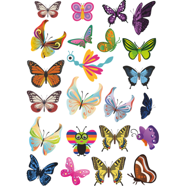 Термонаклейки бабочки