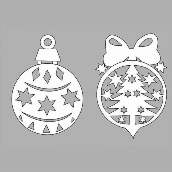 Новогодние игрушки на окна