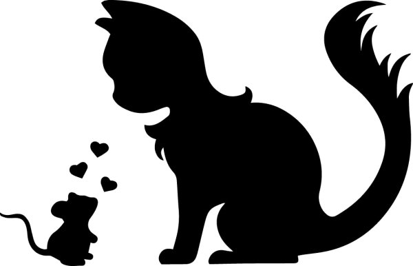 Трафарет кошки