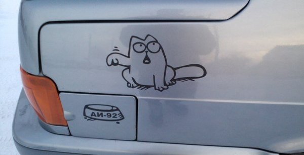 Смешные наклейки на бензобак