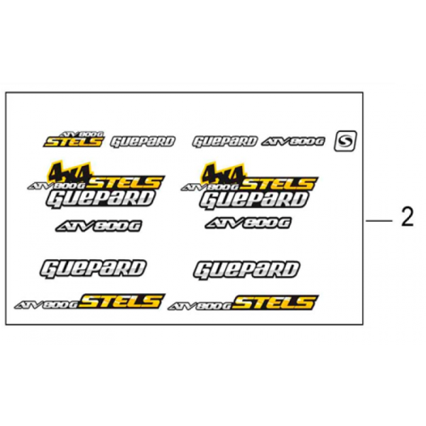 Наклейки стелс гепард 800