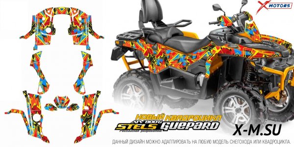 Наклейки стелс гепард 650