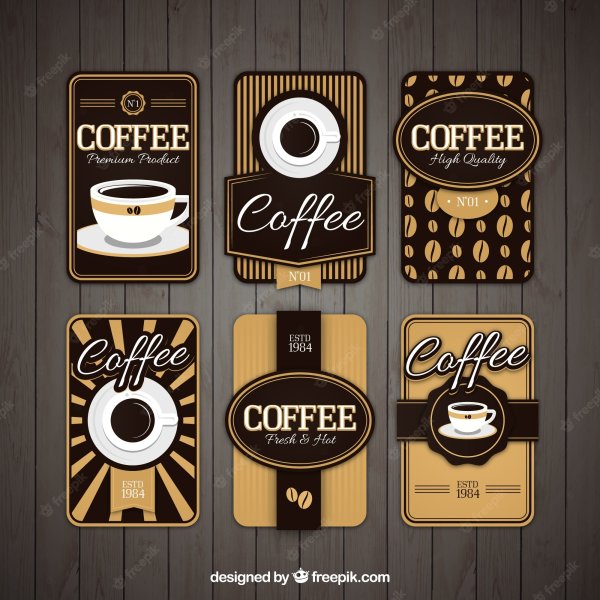 Стикеры для кофейни