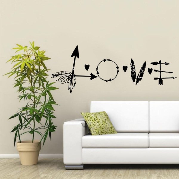 Наклейки на стену в стиле бохо