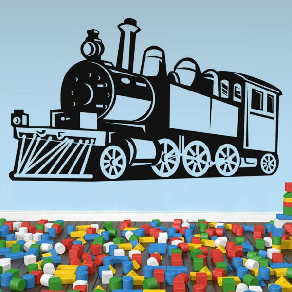 Наклейка - паровозики