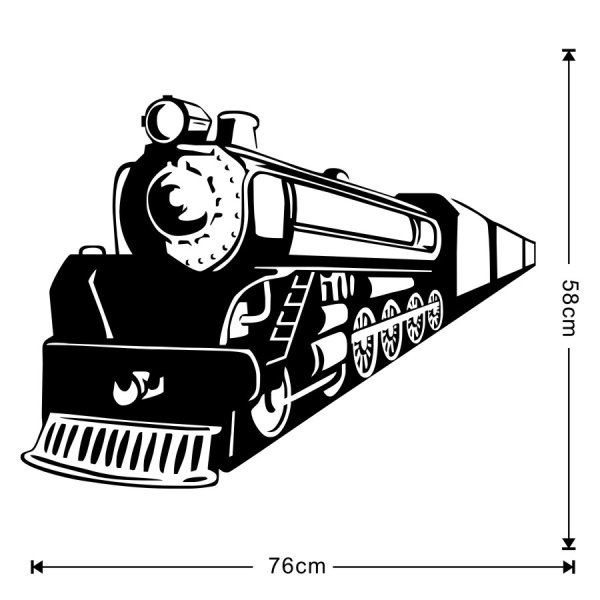 Наклейка паровоз