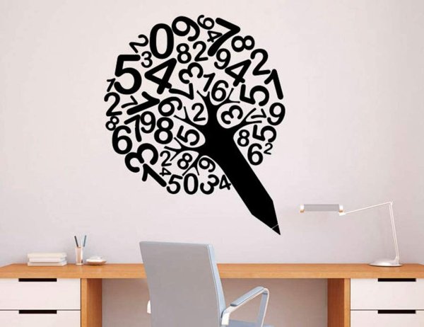 Наклейки на стену в школу