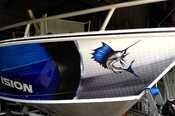 Наклейки на катер