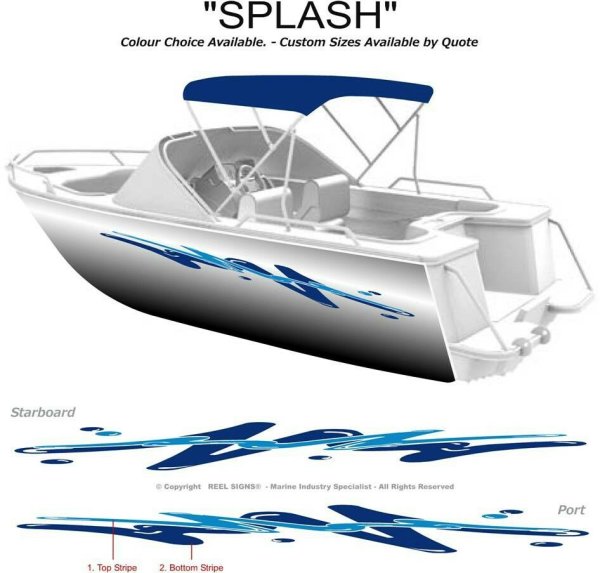 Наклейки на катер