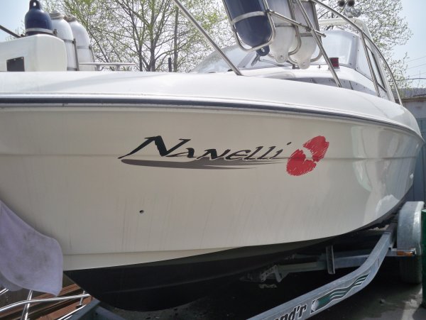 Наклейки на борт лодки