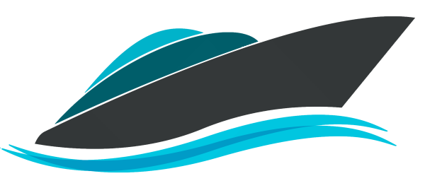 Наклейка на катер вектор