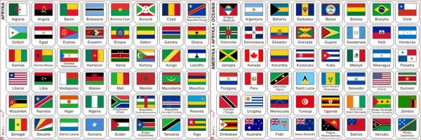 Наклейки флаги мира