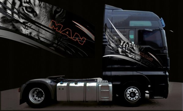 Наклейки на man TGX