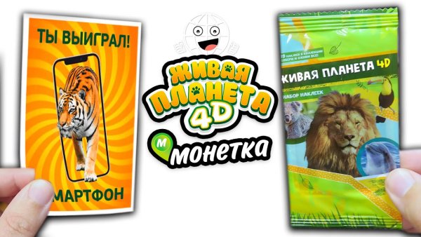 Живая Планета 4d наклейки