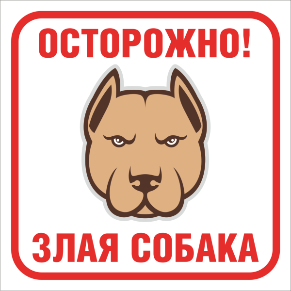 Осторожно злая собака табличка прикол
