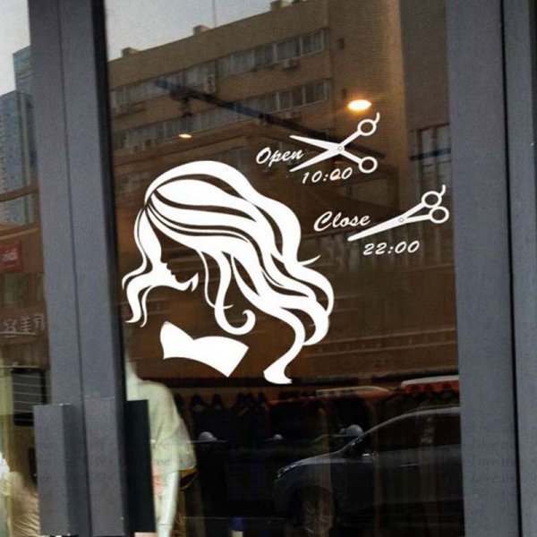 Наклейки на окна салон красоты