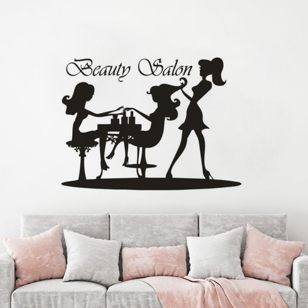 Парикмахерская наклейки на окна
