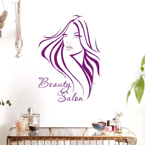 Наклейки на стену для салона красоты