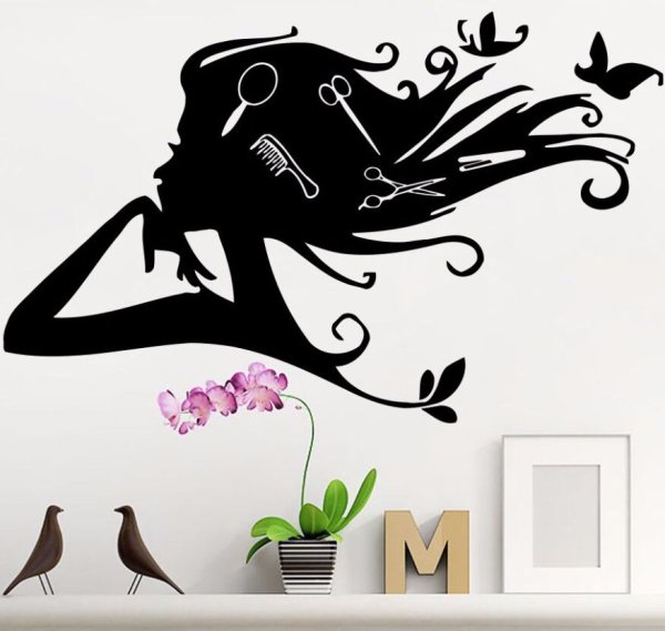 Наклейки на окна салон красоты