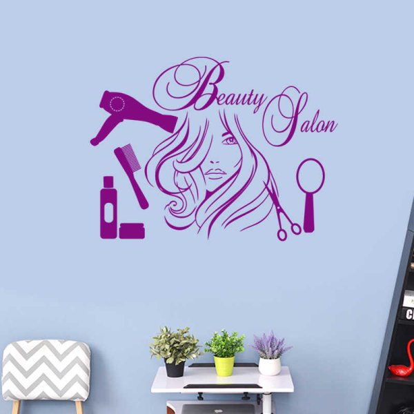 Наклейки на окна салон красоты