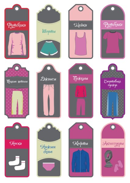 Стикеры одежда