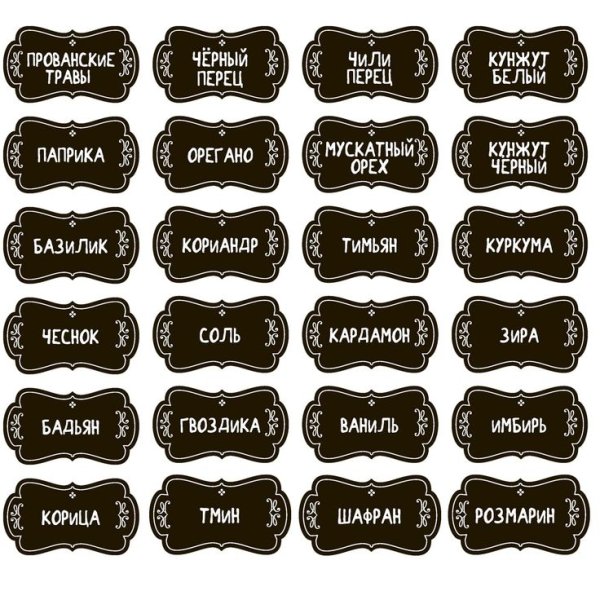 Красивые этикетки для банок