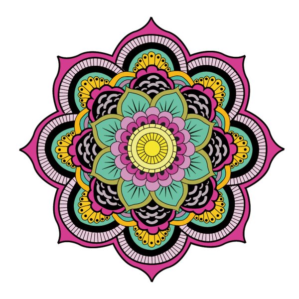 Мандала индийский узор Лотос