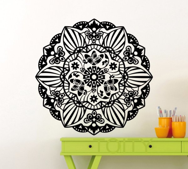 Наклейки Мандала Лотос