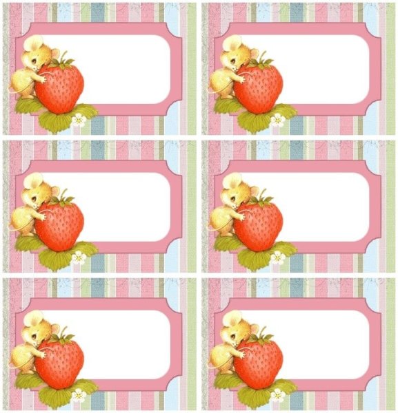 Наклейки на банки с заготовками