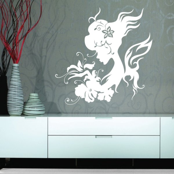 Винил черно белый на стену