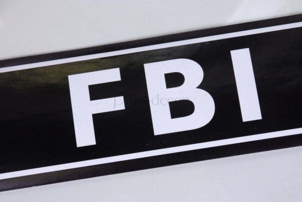 Номерной знак автомобиля ФБР