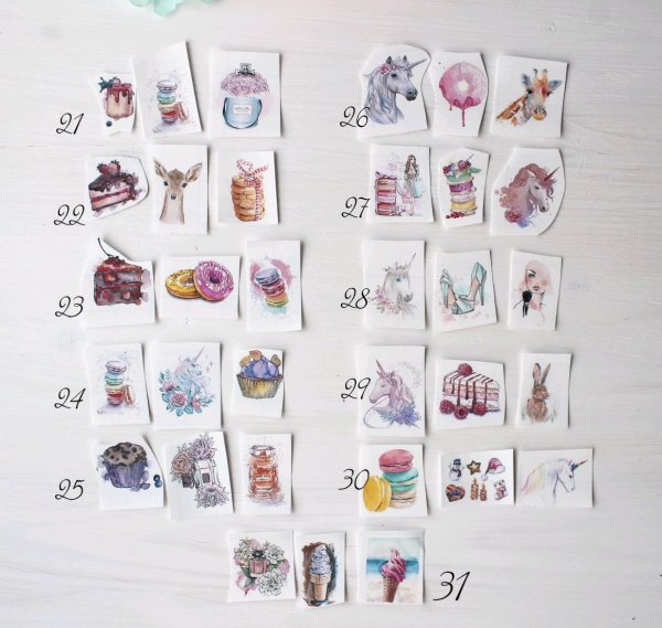 Термотрансферные наклейки для кукол