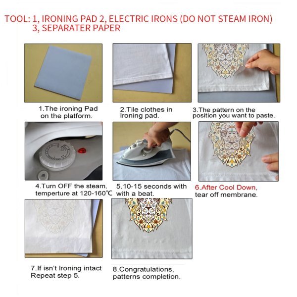 Тканевые наклейки на одежду