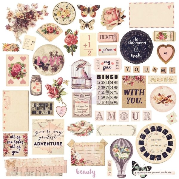 Винтажные наклейки для скрапбукинга