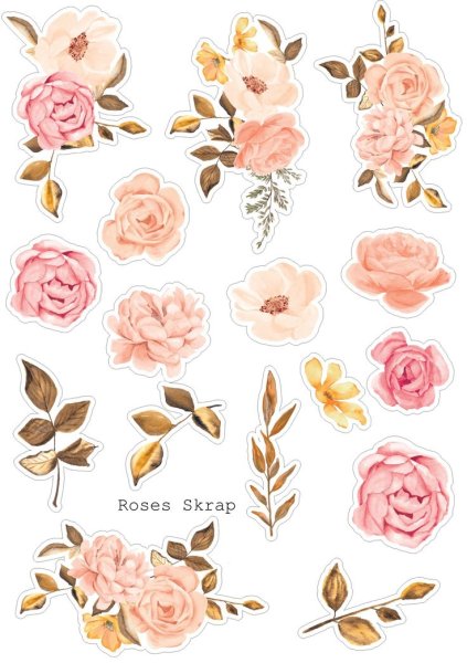 Высечки цветы для скрапбукинга